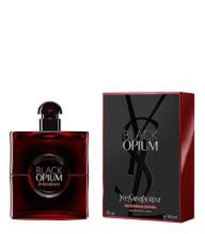 ysl Black Opium Eau de Parfum Over Red